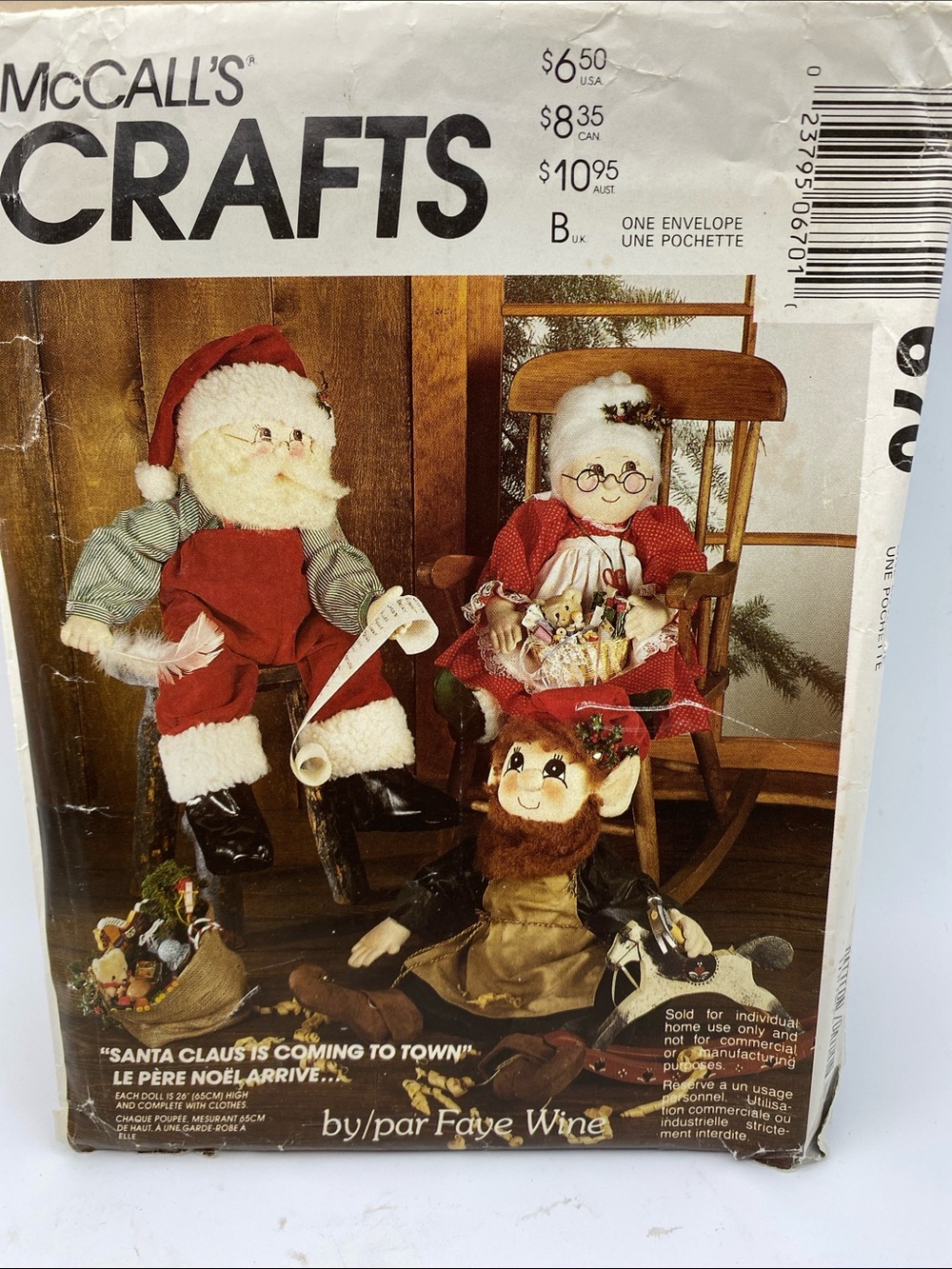 Santa Sewing Pattern (5) NWT - Picture 2 of 11